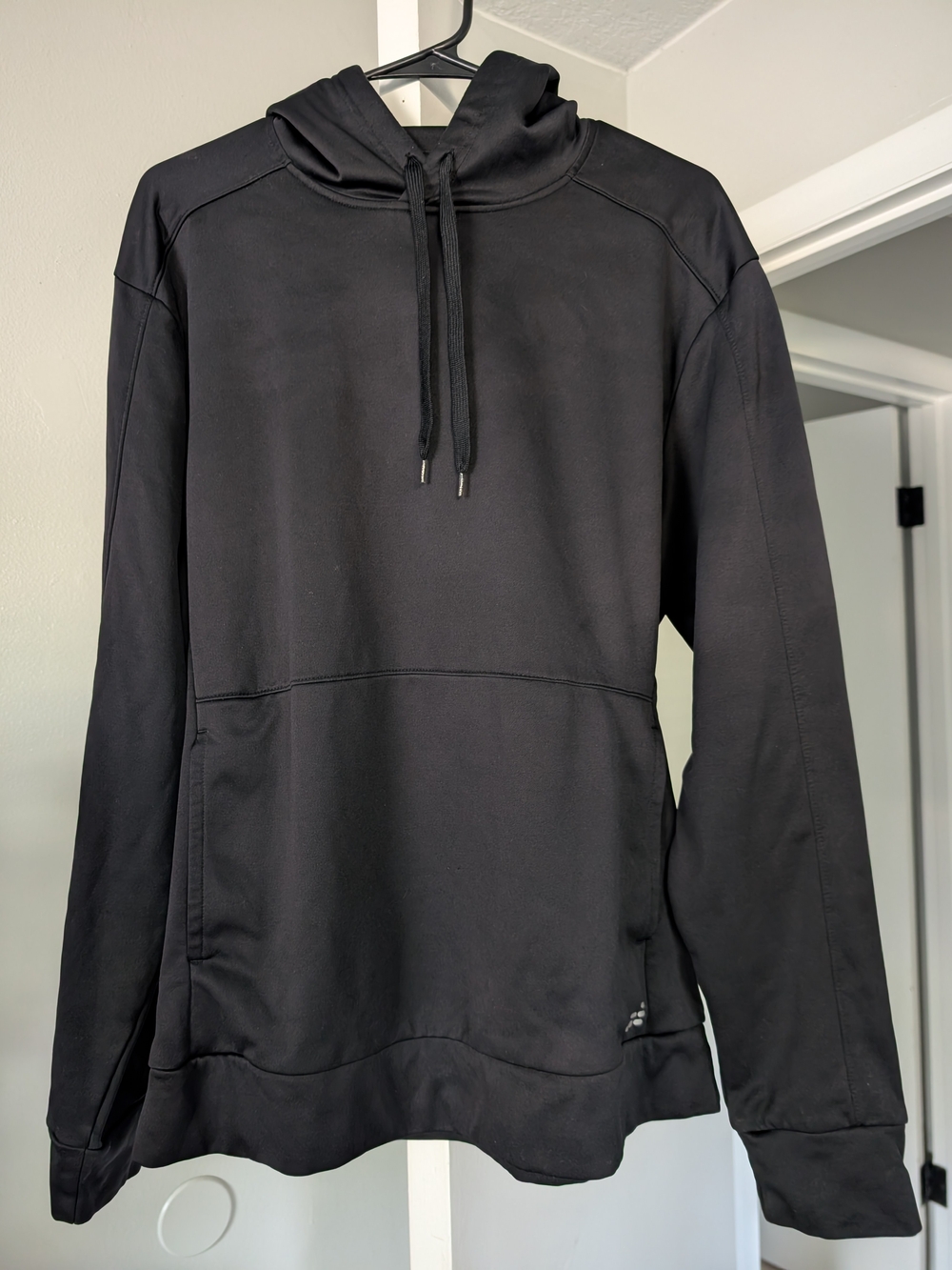 bcg Black Pullover Hoodie with Front Pocket